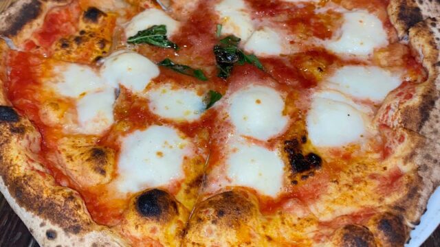 A Neapolitan-style pizza in Fort Lauderdale, Florida; an illustration, not taken at Letty.
