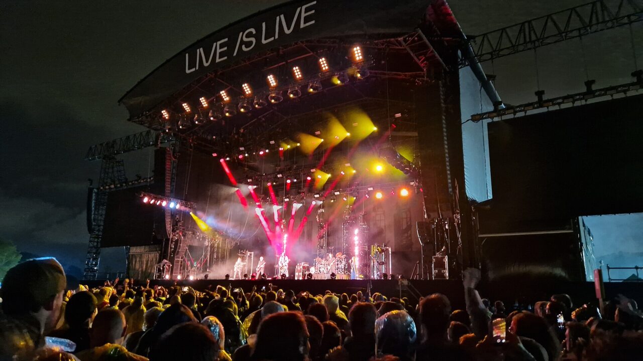 The Smashing Pumpkins performing on stage at the Live is Live festival in Antwerp, June 30 2024