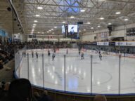 A Western Hockey League game between the Winnipeg ICE and Saskatoon Blades in February 2023.