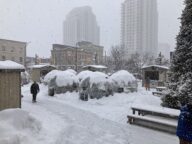 The Christmas market at Covent Garden Market in London, Ontario, in December 2025; not a photo of Market Collective.