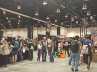 Calgary Expo inside the BMO Centre at Stampede Park in April 2016; not a photo of the Geeky Gift Market.